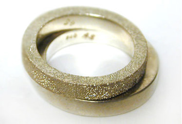 Rolled Sterling Silver Ring. Each piece of jewellery has an unique engraved "AS" signature - a registered trademark.