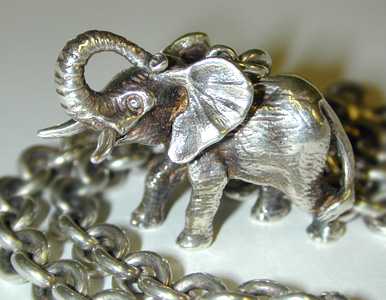 Elephant pendant by Toronto Jeweller Alexandra Schleicher