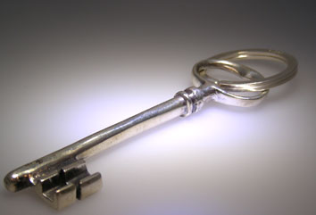 Sterling silver key ring by Toronto Jeweller Alexandra Schleicher